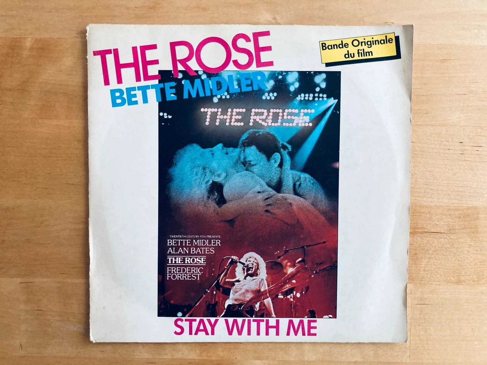Disque vinyle 45T Bette Midler The Rose OST.